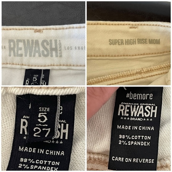 Rewash Los Angeles Super High Rise Mom short size 27 summer festival modest - Picture 4 of 17